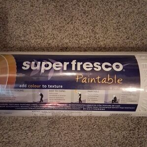 Super Fresco Paintable Wallcovering  Textured Floral 56 Sq. Ft #12011